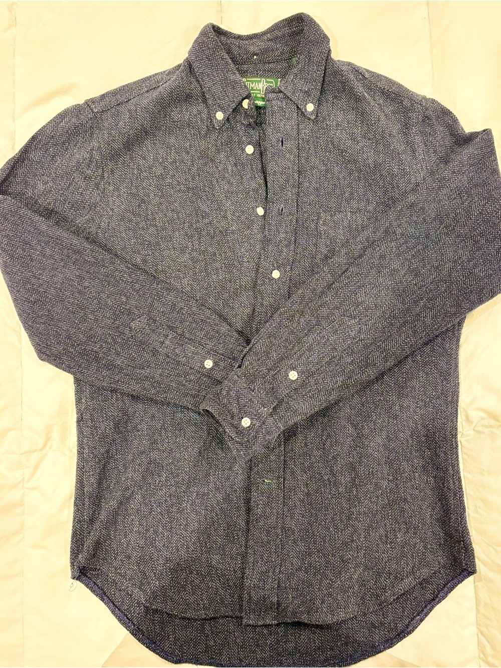 Gitman Vintage L/S Men's Blue Button-Up Shirt S